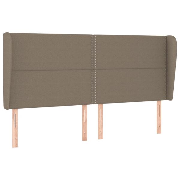 Boxspringbett mit Matratze Taupe 200x200 cm Stoff
