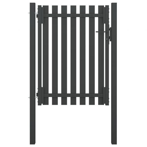 ARDEBO.de - Gartentor Stahl 1x1,7 m Anthrazit