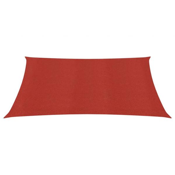Sonnensegel 160 g/m² Rot 2x2,5 m HDPE