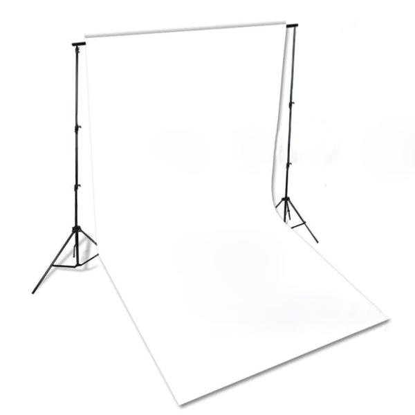 Fotostudio-Set mit Lampen-Set und Hintergrund
