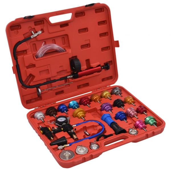 ARDEBO.de - Druckprüfgerät für Kühlsystem & Kühlerdeckel 28-tlg.
