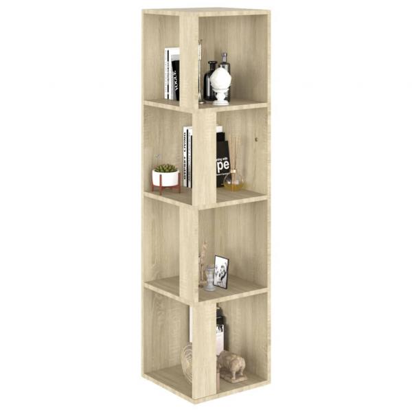 Eckregal Sonoma-Eiche 33x33x132 cm Holzwerkstoff