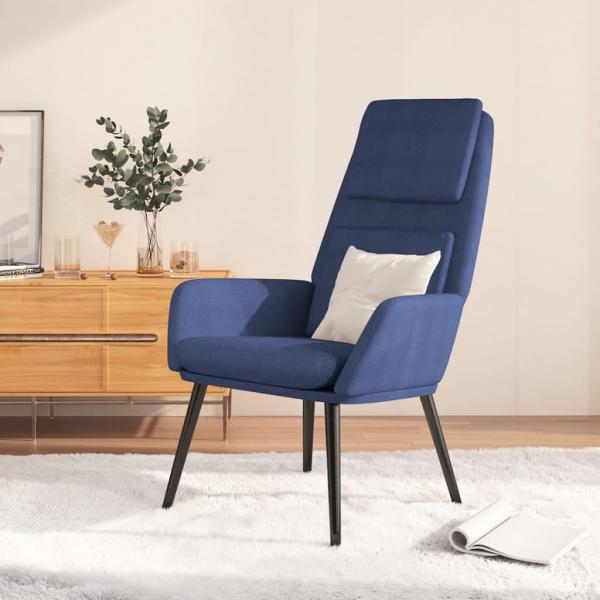 ARDEBO.de - Relaxsessel Blau Stoff
