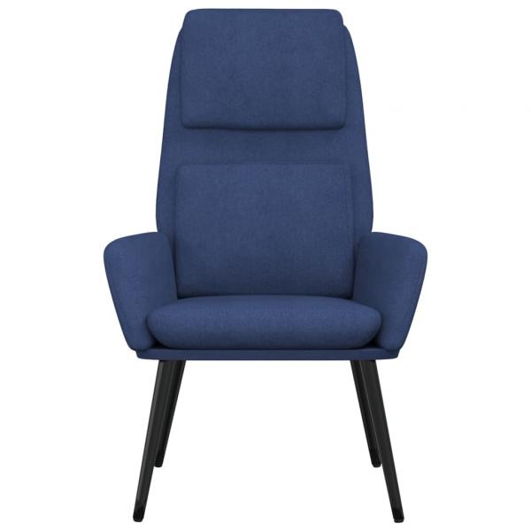 Relaxsessel Blau Stoff