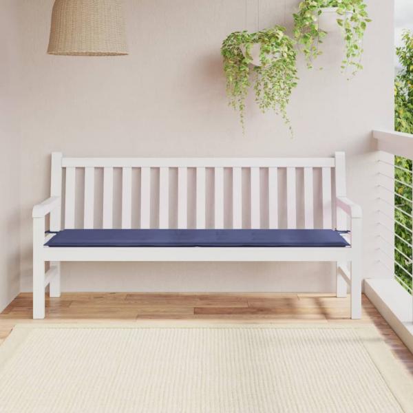 ARDEBO.de - Gartenbank-Auflage Marineblau 180x50x3 cm Oxford-Gewebe