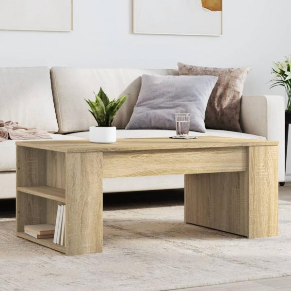 ARDEBO.de - Couchtisch Sonoma-Eiche 102x55x42 cm Holzwerkstoff