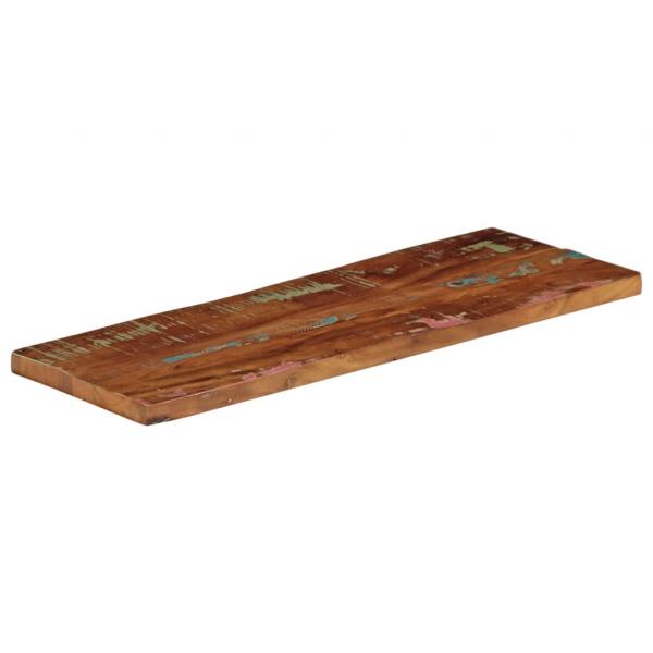 Tischplatte 90x30x3,8 cm Rechteckig Altholz Massiv
