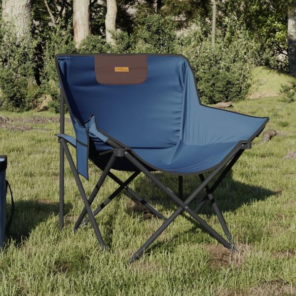 ARDEBO.de - Campingstühle 2 Stk. mit Tasche Klappbar Blau