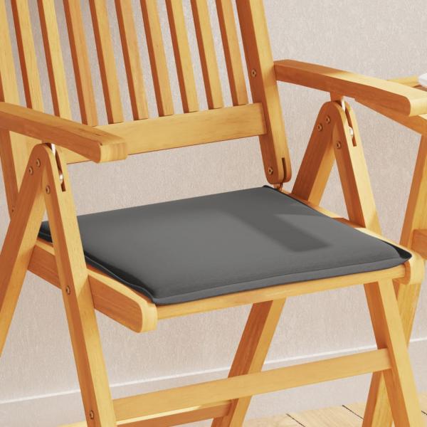 ARDEBO.de - Garten-Sitzkissen 2 Stk. Anthrazit 45x45x2 cm Quadratisch