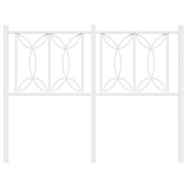 Kopfteil Metall Weiß 120 cm