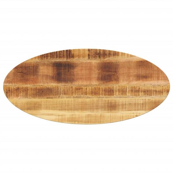 ARDEBO.de - Tischplatte 140x50x3,8 cm Oval Massivholz Mango