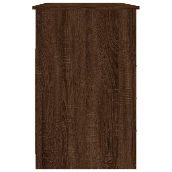 Schreibtisch mit Schubladen Braun Eichen-Optik 102x50x76 cm