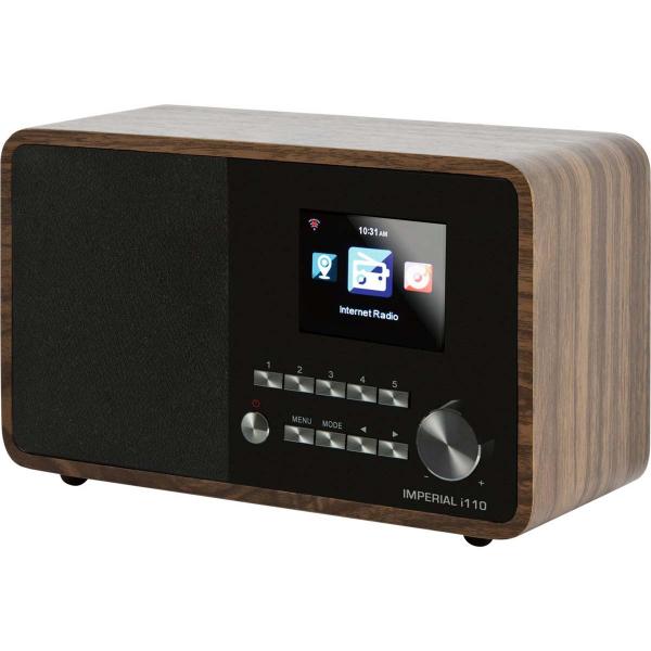i110 WLAN-Internet-Radio mit Media-Player-Funktion Holzoptik