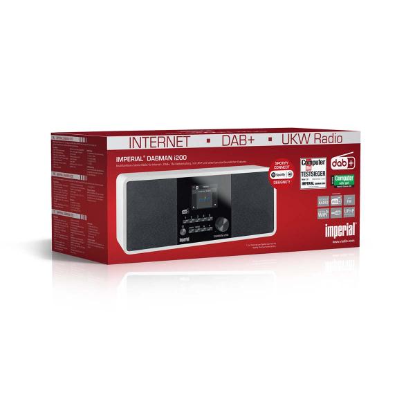 DABMAN i200 Multifunktionales Stereo-Radio DAB+ / FM / Internet Weiß