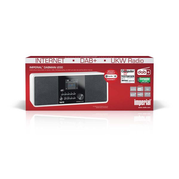 DABMAN i200 Multifunktionales Stereo-Radio DAB+ / FM / Internet Weiß