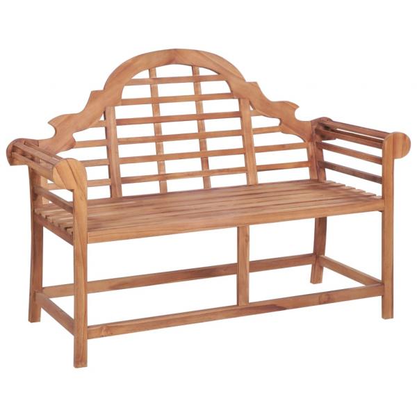 ARDEBO.de - Gartenbank 127x58,5x92,5 cm Massivholz Teak