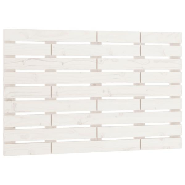 Wand-Kopfteil Weiß 81x3x63 cm Massivholz Kiefer