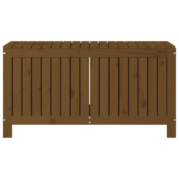 Gartentruhe Honigbraun 115x49x60 cm Massivholz Kiefer