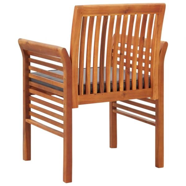 Garten-Essstühle mit Kissen 8 Stk. Massivholz Akazie