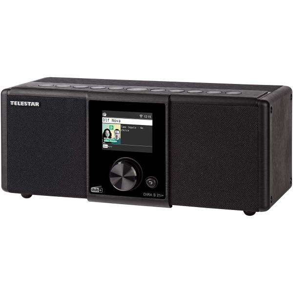 DIRA S21i+ EWF Multifunktionales Stereo-Radio DAB+ / FM / Internet / Bluetooth Schwarz