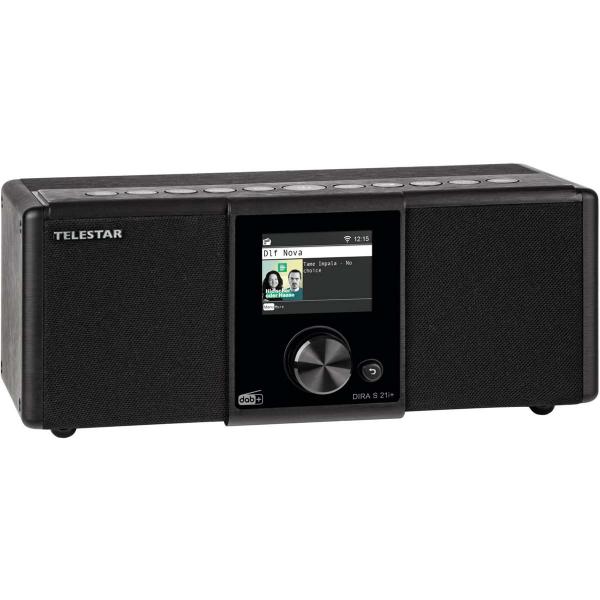DIRA S21i+ EWF Multifunktionales Stereo-Radio DAB+ / FM / Internet / Bluetooth Schwarz