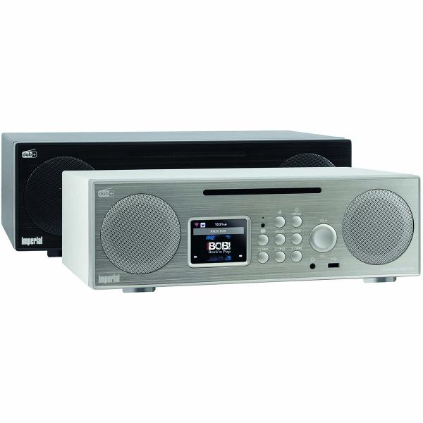 DABMAN i450 CD Multifunktions-Stereo-Radio DAB+ / FM / Internet / Bluetooth Weiß-Silber