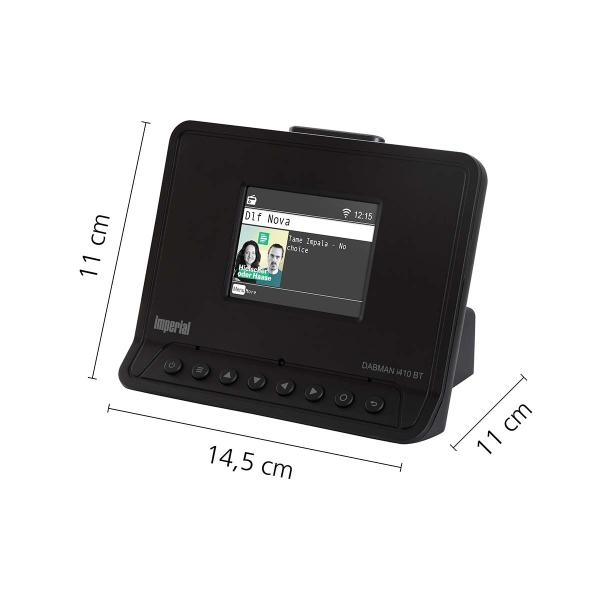 ARDEBO.de - DABMAN i410 BT Kompaktes Hybridradio DAB+ / FM / Internet / Bluetooth Schwarz