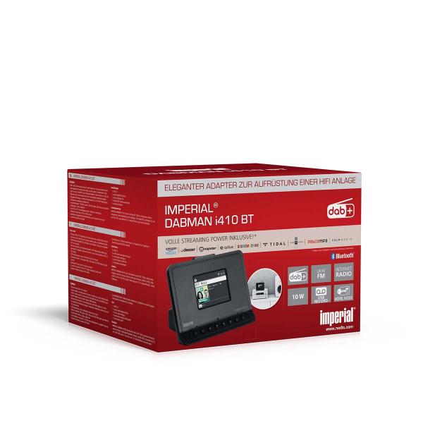 DABMAN i410 BT Kompaktes Hybridradio DAB+ / FM / Internet / Bluetooth Schwarz