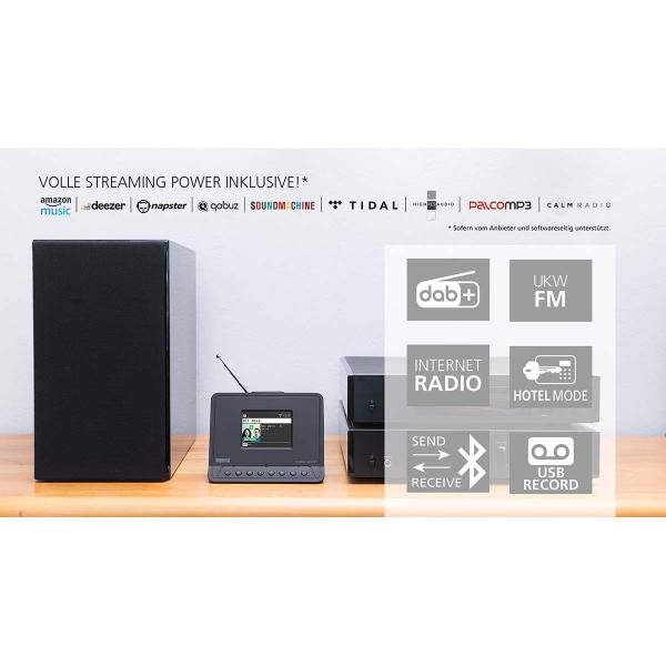 DABMAN i410 BT Kompaktes Hybridradio DAB+ / FM / Internet / Bluetooth Schwarz