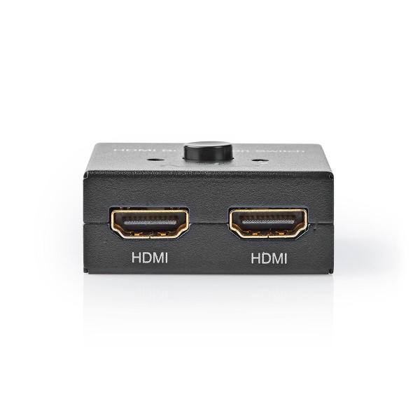 ARDEBO.de - HDMI ? Schalter | 3-Port port(s) | 1x HDMI? Eingang / 2x HDMI? Eingang | 1x HDMI? Ausgang / 2x HDMI? Ausgang | 4K@60Hz | 6 Gbps | Metall | Anthrazit