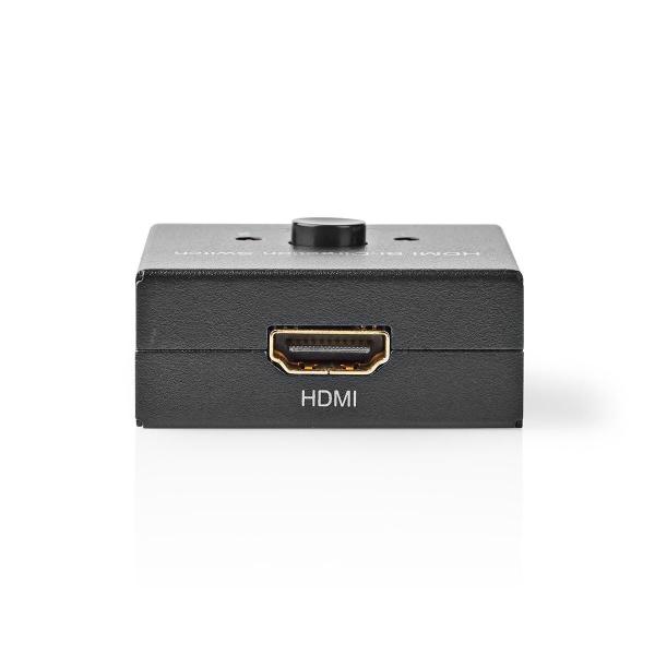 HDMI ? Schalter | 3-Port port(s) | 1x HDMI? Eingang / 2x HDMI? Eingang | 1x HDMI? Ausgang / 2x HDMI? Ausgang | 4K@60Hz | 6 Gbps | Metall | Anthrazit