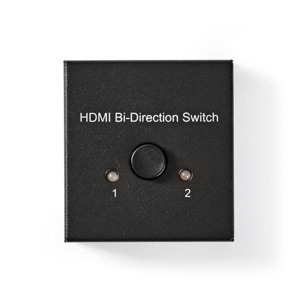 HDMI ? Schalter | 3-Port port(s) | 1x HDMI? Eingang / 2x HDMI? Eingang | 1x HDMI? Ausgang / 2x HDMI? Ausgang | 4K@60Hz | 6 Gbps | Metall | Anthrazit