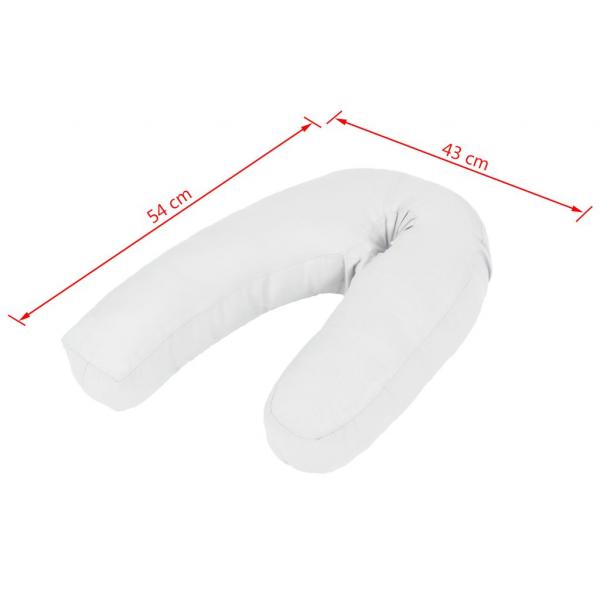 Schwangerschaftskissen J-förmig 54x(36-43) cm