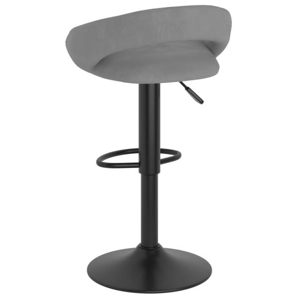 Barhocker 2 Stk. Hellgrau Samt 