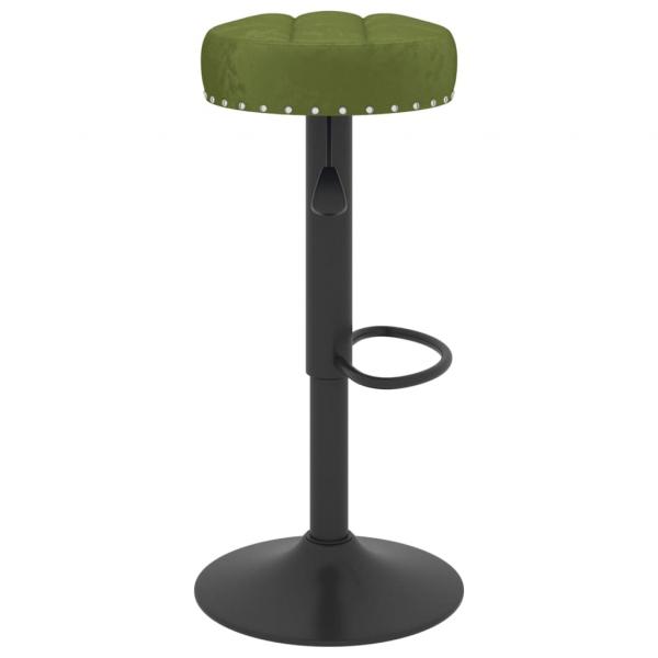 Barhocker 2 Stk. Hellgrün Samt 