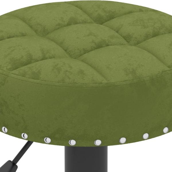 Barhocker 2 Stk. Hellgrün Samt 