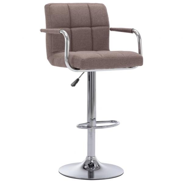 ARDEBO.de - Barhocker Taupe Stoff