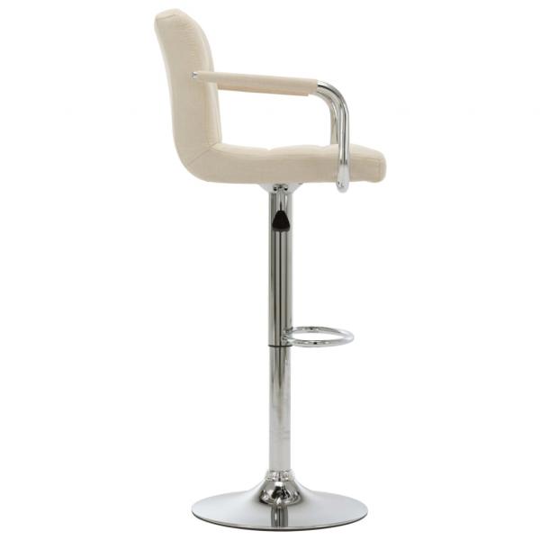 Barhocker Creme Stoff