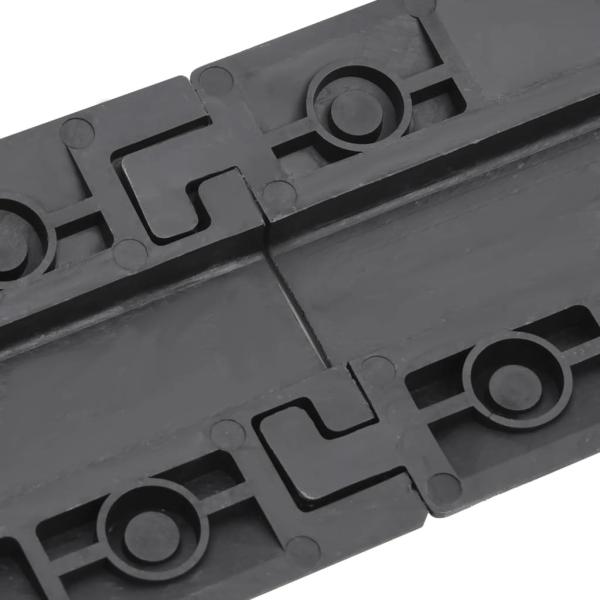 Kabelbrücken 2 Stk. 98,5 cm Schwarz
