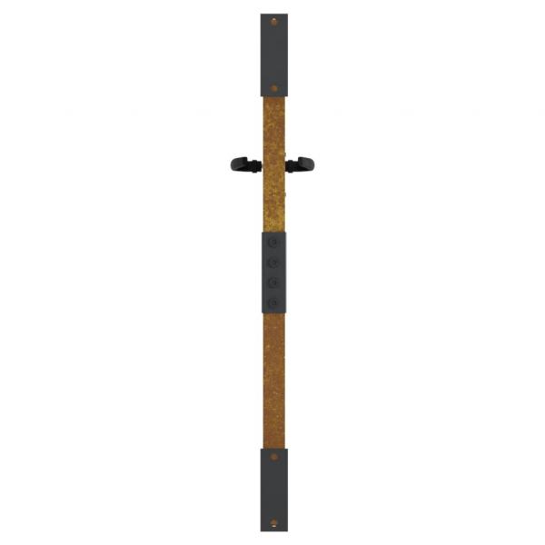 Gartentor 85x75 cm Cortenstahl Gras-Design