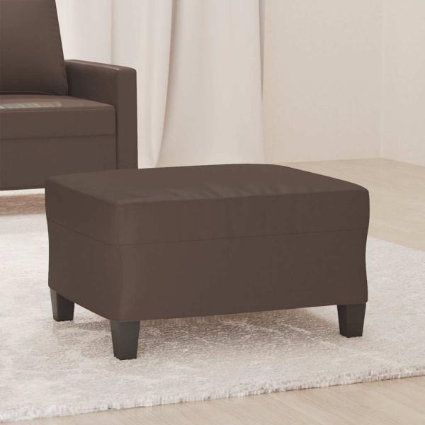 ARDEBO.de - Fußhocker Braun 70x55x41 cm Kunstleder