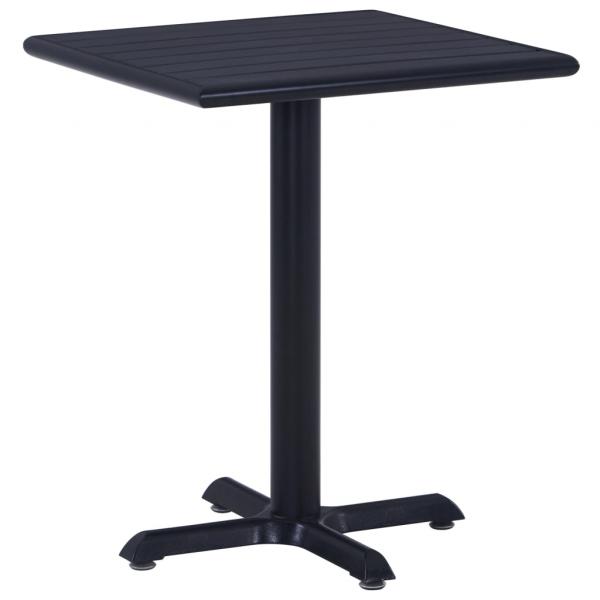 ARDEBO.de - Gartentisch Schwarz 60x60x75 cm