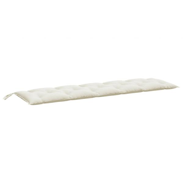 Gartenbank-Auflage Melange Creme 180x50x7 cm Stoff