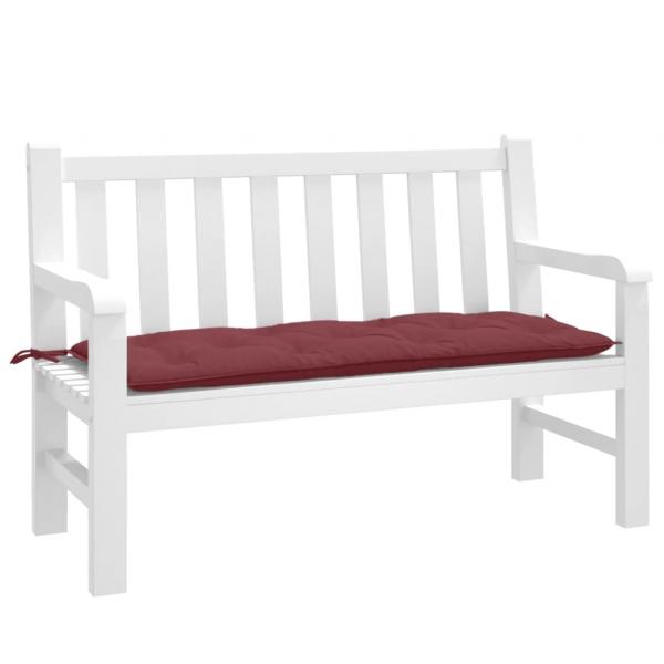 ARDEBO.de - Gartenbank-Auflage Melange Weinrot 120x50x7 cm Stoff