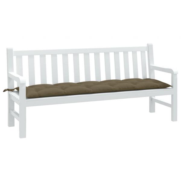 ARDEBO.de - Gartenbank-Auflage Melange Taupe 180x50x7 cm Stoff