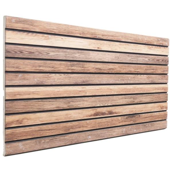 3D-Wandpaneele 5 Stk. Braun 100x50 cm EPS