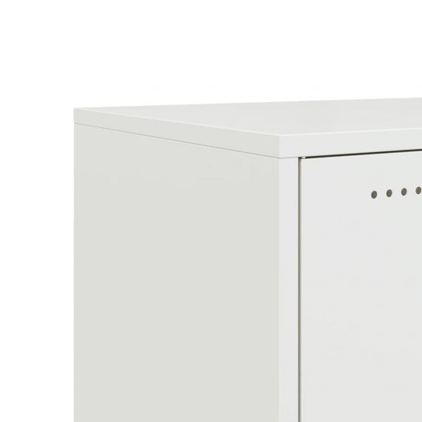 TV-Schrank Weiß 100,5x39x43,5 cm Kaltgewalzter Stahl