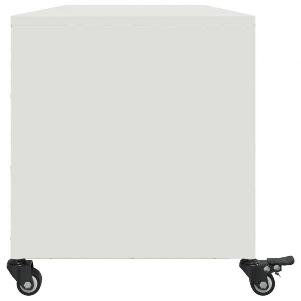 TV-Schrank Weiß 100,5x39x43,5 cm Kaltgewalzter Stahl