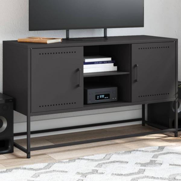 ARDEBO.de - TV-Schrank Schwarz 100,5x39x60,5 cm Stahl