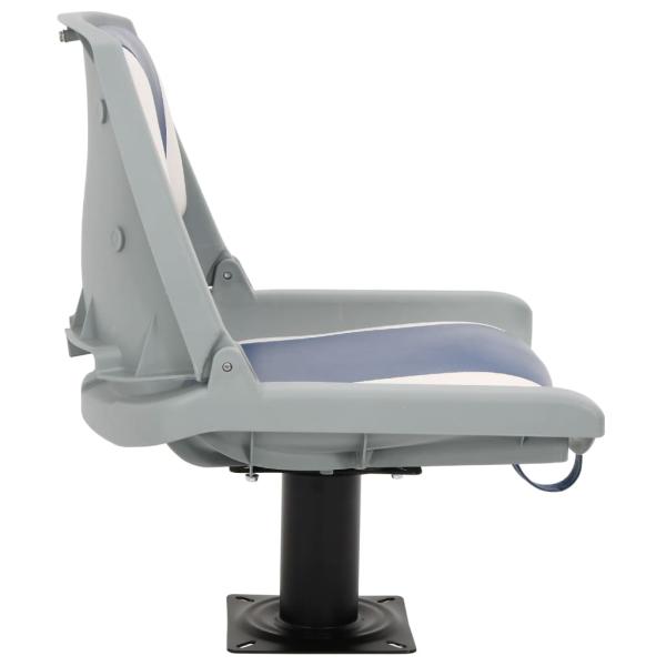 ARDEBO.de - 4-tlg. Bootssitz-Set Klappbar Blau und Weiß 48x51x41 cm